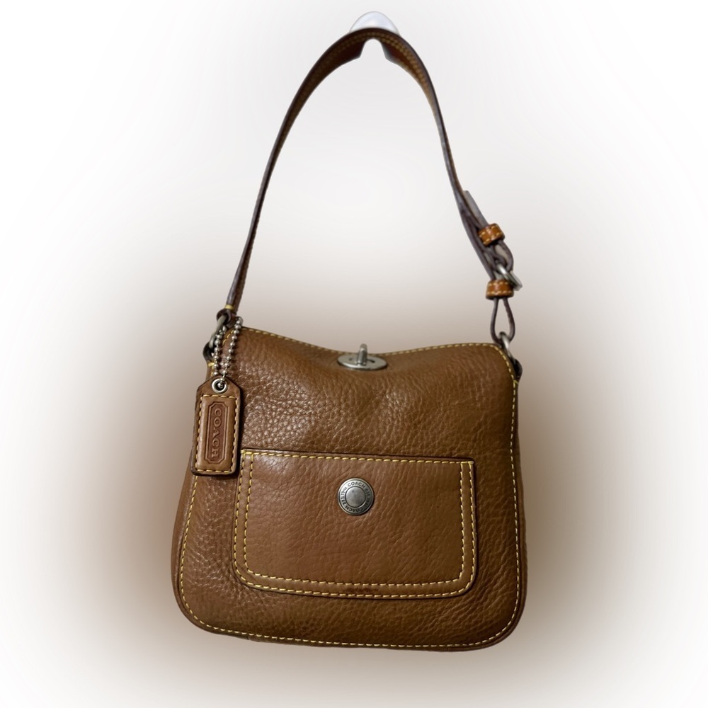 Vintage Genuine Coach Coach Chelsea Leather Bag_In Cognac 9377